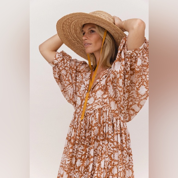 Daughters of India Kyra Midi Caramel - Picture 5 of 6